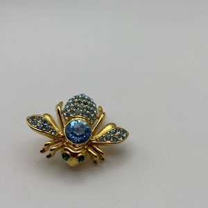 Vintage JOAN RIVERS December Birthstone Topaz Bee Pin
